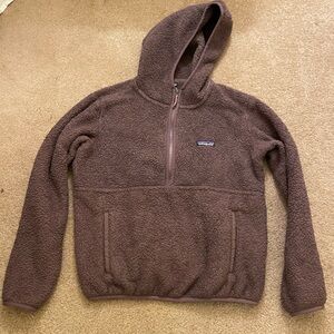 Patagonia purple/Brown Fleece Hoodie